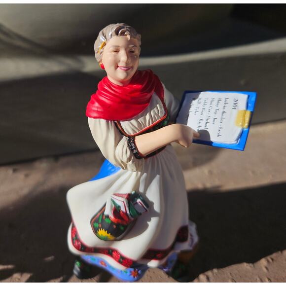 2001 Hallmark Keepsake Ornament Collector Club "Lettera, Globus, & Mrs. Claus" - Picture 4 of 10